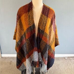 Vince Camuto Autumn Plaid Shawl
